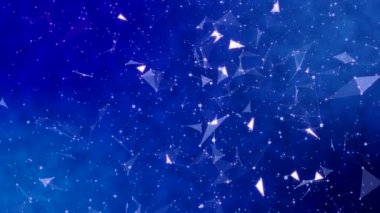 Soyut gece yıldızlı gökyüzü. Uçan takımyıldızlar.