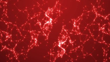 Yanıp sönen noktalı mavi arka plan