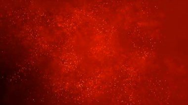 Parçacıklar sallayarak ile kırmızı arka plan