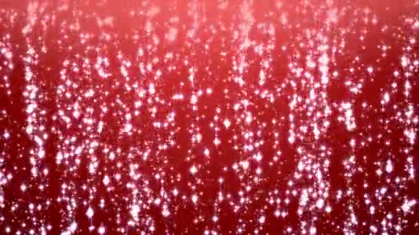 Abstrakter Roter Hintergrund Mit Fallenden Blättern — Stockvideo