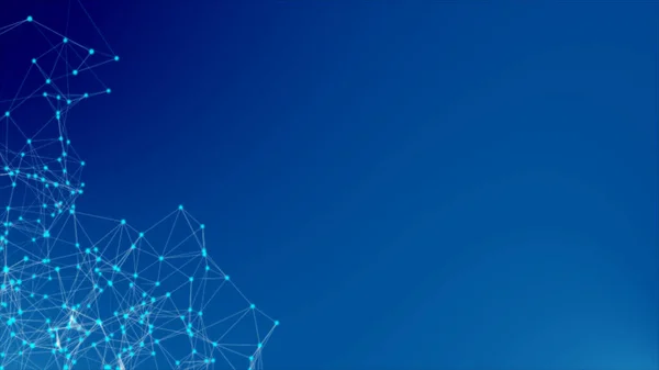 Mavi fütüristik ağa şekli