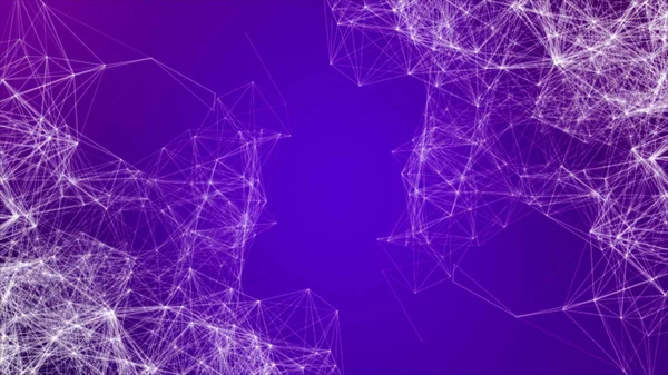 Modern purple technological rotary background with connections