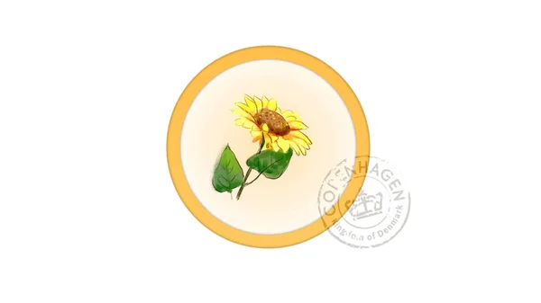  Üzerinde güzel bir çiçek olan kart. Tatil için tebrik ederim.