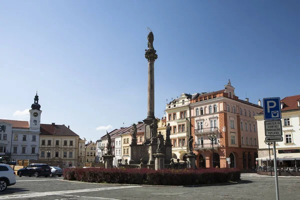 チェコ フラデツ クラロフ旧市街中心部 — ストック写真