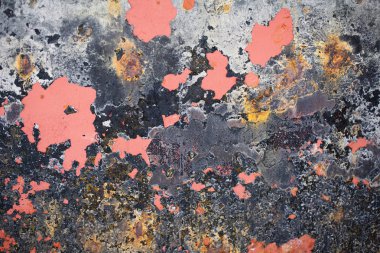 Bir teknenin dibinden boya dokulu arka plan yontma