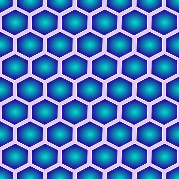 Image Hexagone Avec Dégradé Couleurs Bleues Motif Arrière Plan Sans — Image vectorielle