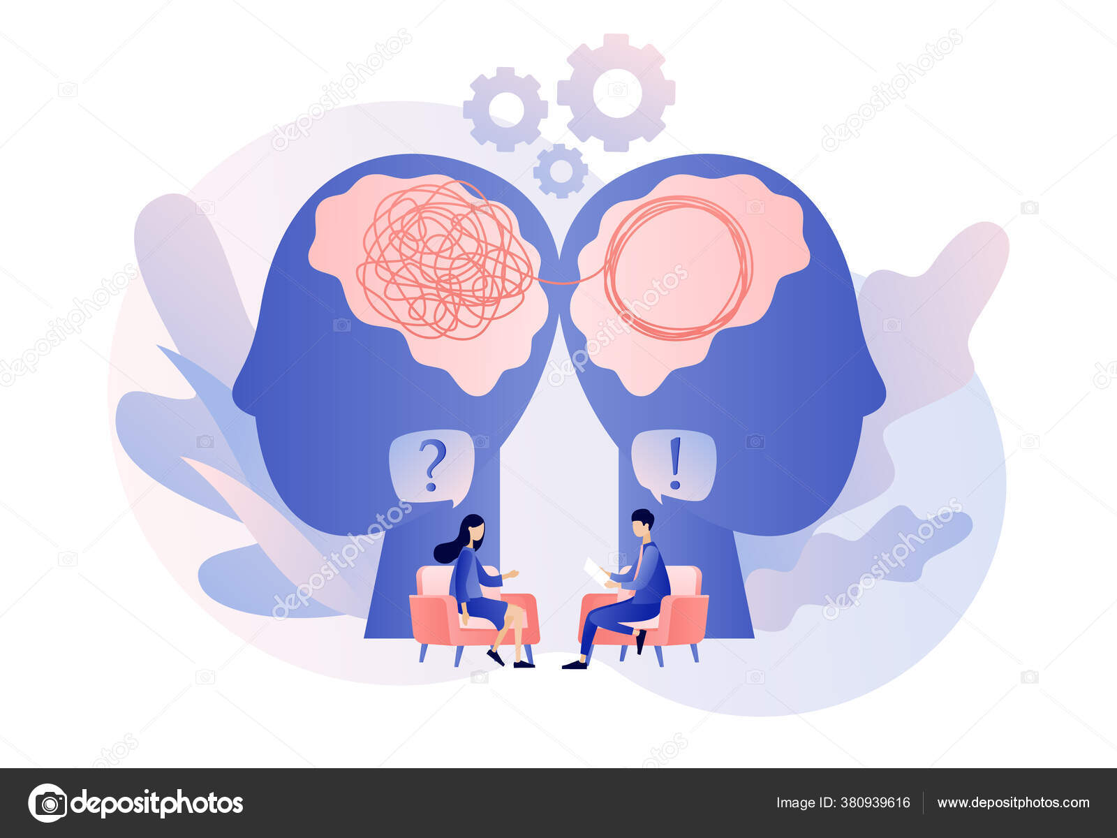 Psychologist consulting patient. Psychotherapy practice, psychological