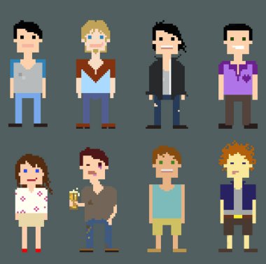 piksel sanat farklı insanlar