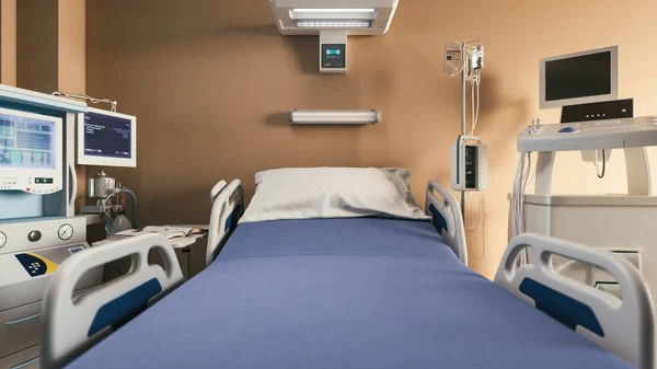 Letto Medico Moderno Attrezzature Mediche Reparto Medico Moderno — Foto Stock