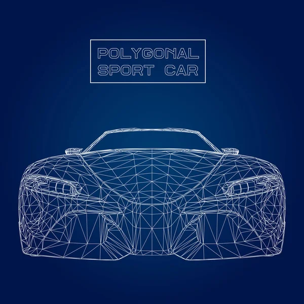 3D汽车模型的创意概念向量背景 — 图库矢量图片