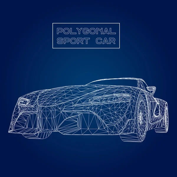 3D汽车模型的创意概念向量背景 — 图库矢量图片