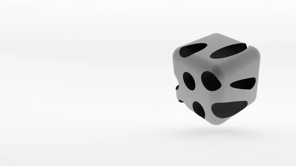 Concetto Logo Isometrico Cubo Sfondo Bianco Rendering — Foto Stock