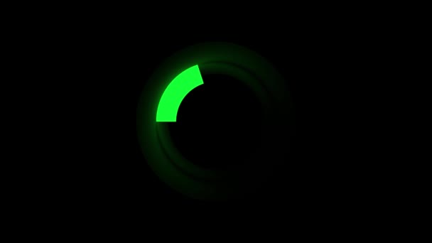 Futurystyczny Kręgu Załadunku Pierścień Pierścień Światła Ładowanie Świeci Otaczającej Przestrzeni — Wideo stockowe