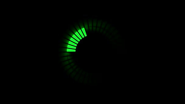 Futuristic Loading Circle Ring Luminous Loading Ring Illuminates Surrounding Space — Stock Video