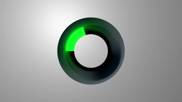 Футуристическое Кольцо Круга Погрузки Светящееся Кольцо Зарядки Освещает Окружающее Пространство — стоковое видео