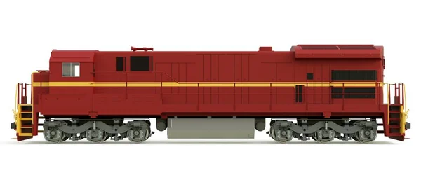 Moderna Locomotiva Ferroviaria Diesel Con Grande Potenza Resistenza Spostamento Treni — Foto Stock