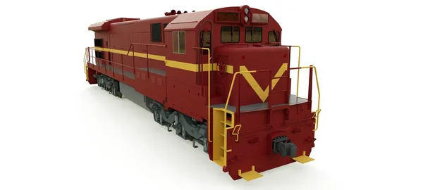 Moderna Locomotora Ferrocarril Diesel Con Gran Potencia Resistencia Para Movimiento —  Fotos de Stock