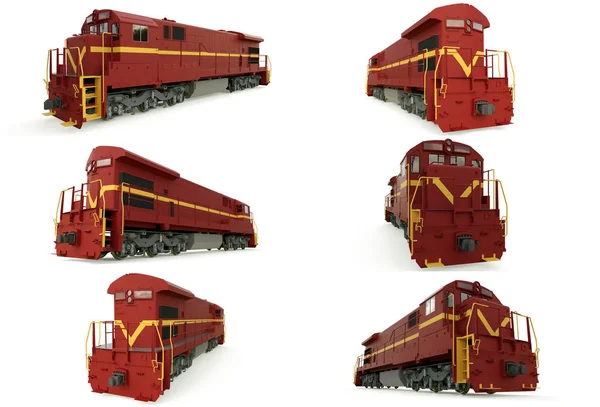 Moderní Diesel Železniční Lokomotiva Velkou Moc Sílu Pro Pohyb Dlouhý — Stock fotografie