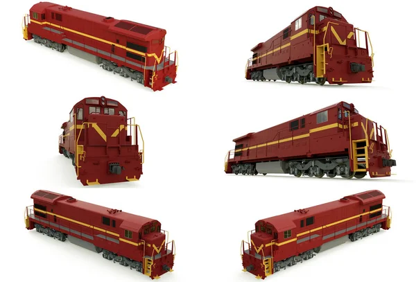 Moderne Diesellokomotive Mit Großer Kraft Und Kraft Für Den Transport — Stockfoto