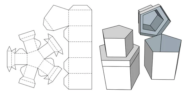 Emballage Pour Cadeaux Marchandises Aliments Illustration Vectorielle Une Boîte Carton — Image vectorielle