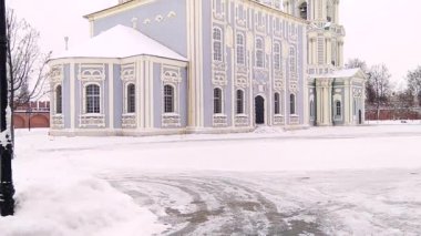 Tula Kremlin katedral manzarası. Rus Ortodoks Kilisesi eski Katedrali. Kalenin iç bölge.
