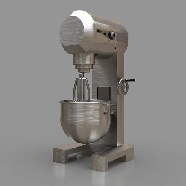 Professional mixer for restaurants, cafes and pastry shops. 3d renderings