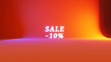 Summer sale. Video slow motion.