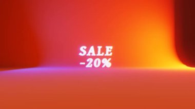Summer sale. Video slow motion.