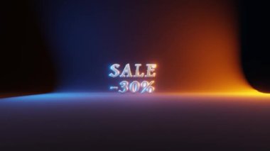 Summer sale. Video slow motion.