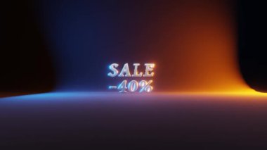 Summer sale. Video slow motion.