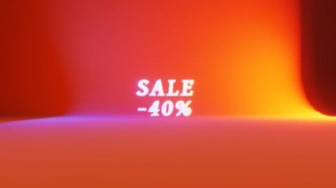 Summer sale. Video slow motion.