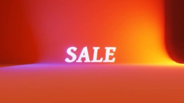 Summer sale. Video slow motion.