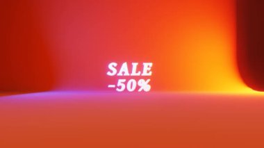 Summer sale. Video slow motion.