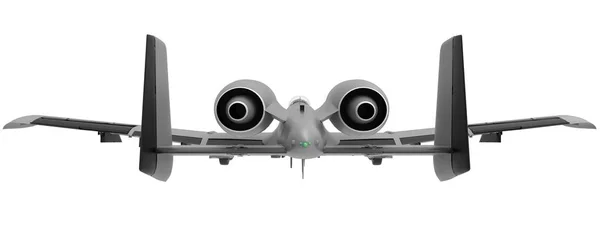 Een klein militair vliegtuig. 3D-illustratie. — Stockfoto