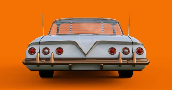 Altes amerikanisches Auto in hervorragendem Zustand. 3D-Darstellung — Stockfoto