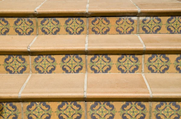 Treppen Mit Keramikfliesen Mit Floralen Elementen Sofia Bulgari — Stockfoto