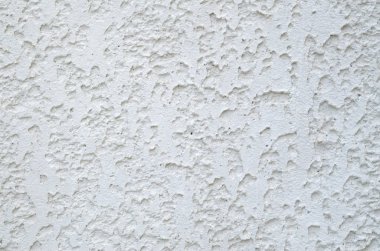 Yeni dekoratif beyaz sıva duvar closeu üzerinde