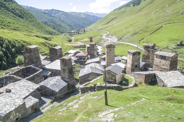 Svaneti Turmhäuser Ushguli Kaukasus Georgi — Stockfoto