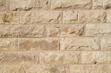 Kabartma turuncu kireçtaşı closeu yeni duvar