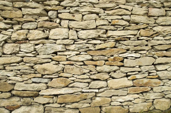 Old Relief Yellow Limestone Wall Closeu — Stock Photo, Image
