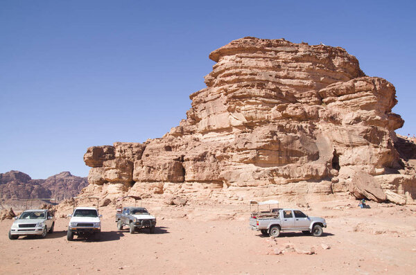 Jeep tour in the Wadi Rum desert , Jorda