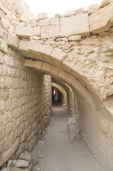 Ruinas Montreal Castillo Cruzado Del Arabah Ahora Llamado Shoubak Jorda — Foto de Stock