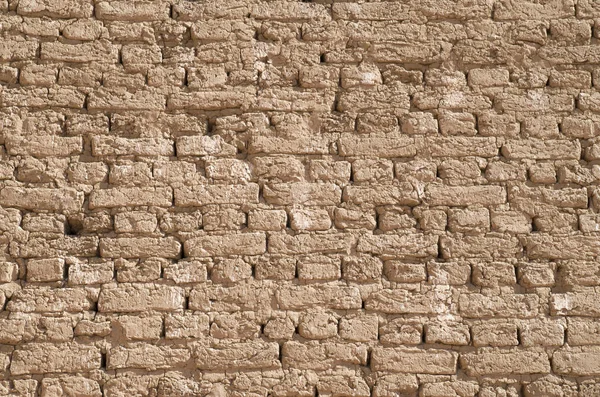 Ancient Adobe Wall Closeup Egyp — Stock Photo, Image