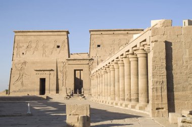 Isis Tapınağı Philae Aswan Egyp içinde yakın gelen