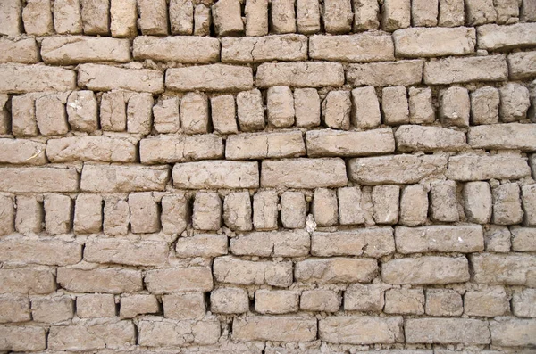 Ancient Adobe Wall Closeup Egypt Afric — Stock Photo, Image