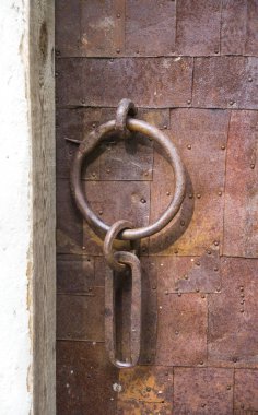 Eski metal kapı, Bulgaristan, Europ yuvarlak kapı kolu
