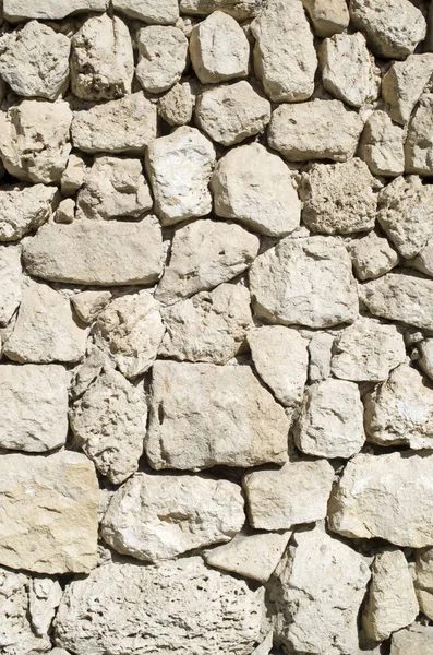 Oude Opluchting Ecru Kalksteen Muur Closeu — Stockfoto