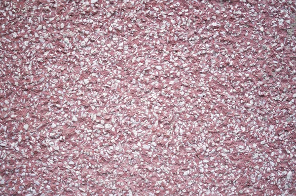 Nouvelle mosaïque rugueuse avec cailloux rouges et blancs — Photo