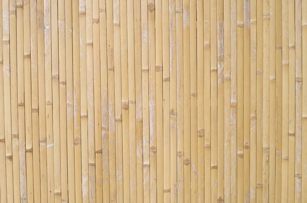 Old bamboo of strips on wall close up — Stock Photo, Image