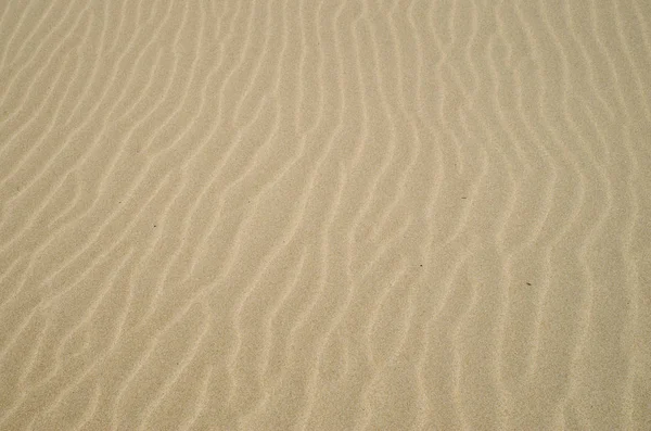 Yellow sand with waves on beach closeup Stock Photo